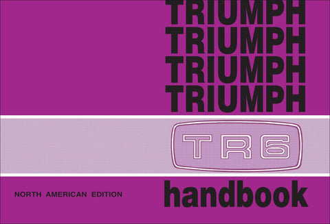 Image of Triumph TR6 Owner's Handbook (US Edition)