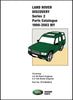 Land Rover Discovery Series 2 Parts Catalog 1999-2003 MY