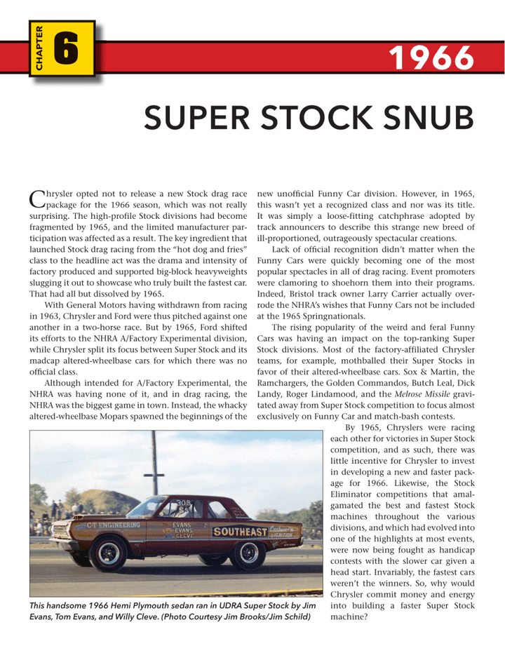 Mopar Factory Drag Cars: Dodge & Plymouth's Quarter-Mile Domination 1962-1972