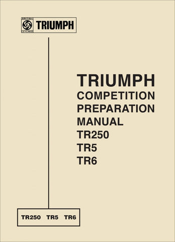 Triumph TR250 TR5 TR6 Competition Preparation Manual