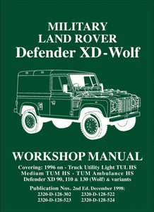 Military Land Rover Defender XD-Wolf Workshop Manual