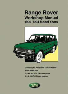 Range Rover All Petrol &amp; Diesel Models Workshop Manual 1990-1994