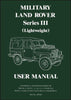 Military Land Rover Series 3 (Light Weight) User Manual