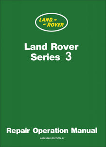 Land Rover Series 3 Repair Operation Manual