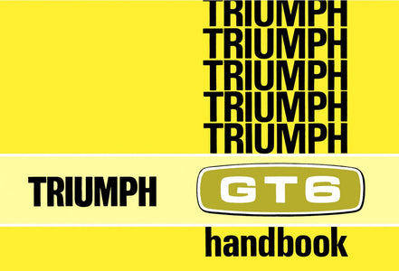 Triumph GT6 Mark 2 &amp; GT6+ Owner's Handbook