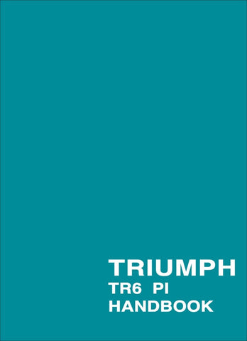Triumph TR6 P1 Owner's Handbook