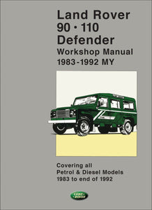 Land Rover 90 - 110 - Defender Workshop Manual 1983-1992 (2 volumes)