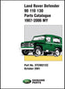 Land Rover Defender 90 - 110 - 130 Parts Catalog 1987-2006 MY