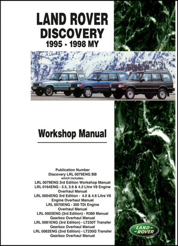Land Rover Discovery Workshop Manual 1995-1998 MY