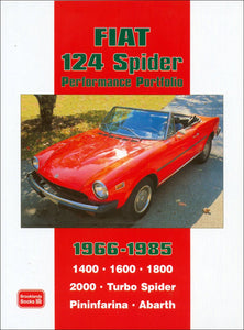 Fiat 124 Spider Performance Portfolio 1966 - 1985