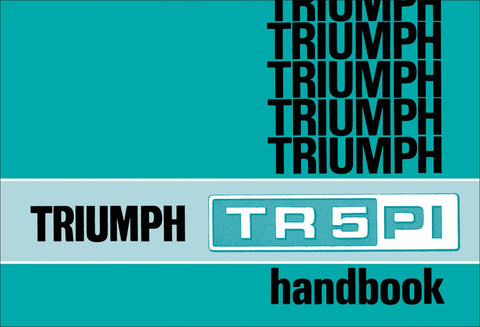 Image of Triumph TR5 PI Owner's Handbook