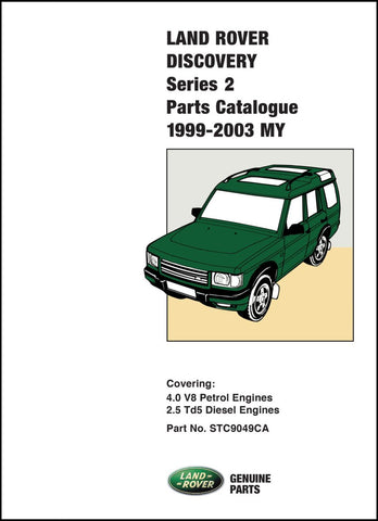 Land Rover Discovery Series 2 Parts Catalog 1999-2003 MY
