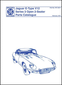 Jaguar E-Type V12 Series 3 Open 2-Seater Parts Catalog