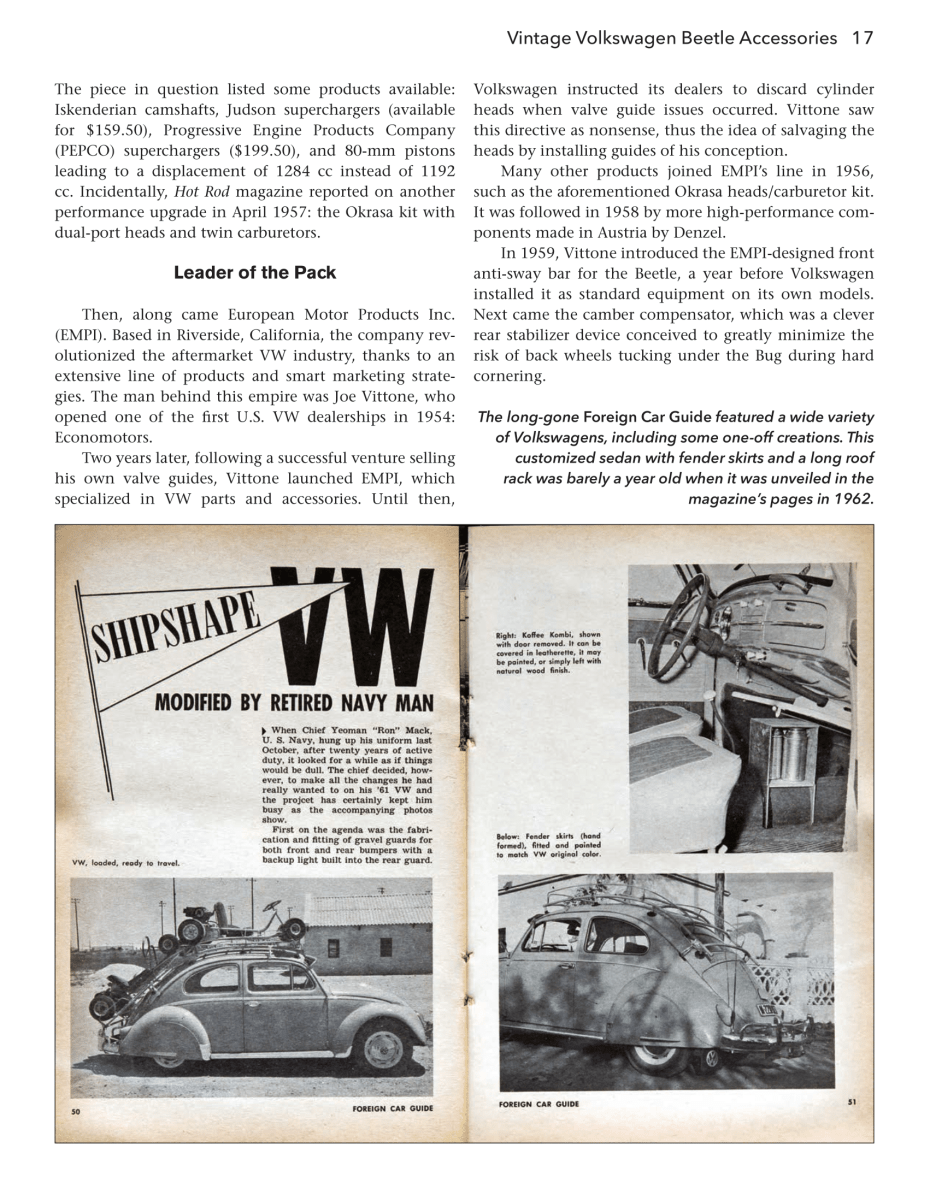 Vintage Volkswagen Beetle Accessories